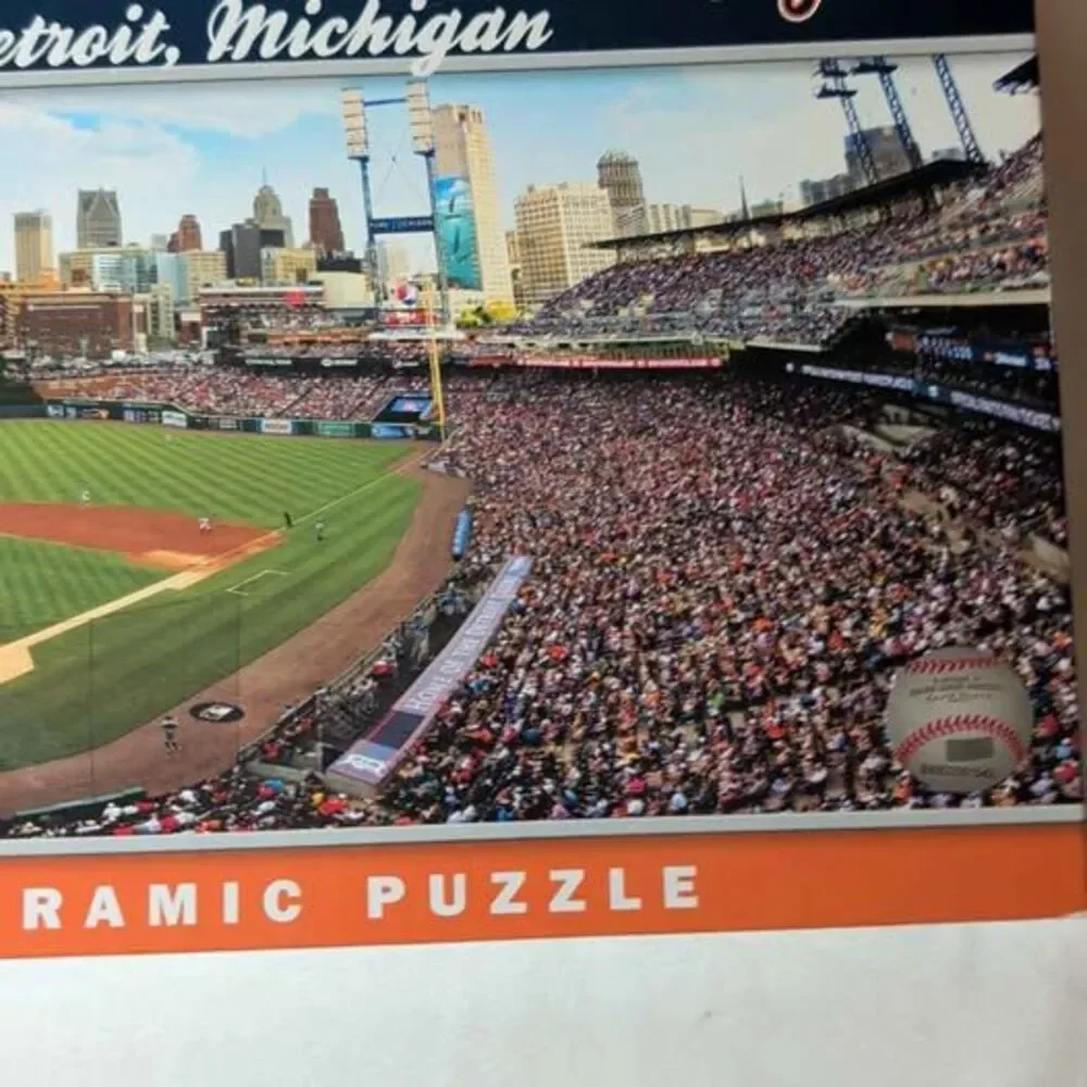 MasterPieces Detroit Tigers Comerica Park 1000 Piece Panoramic Puzzle - Picture 3 of 5